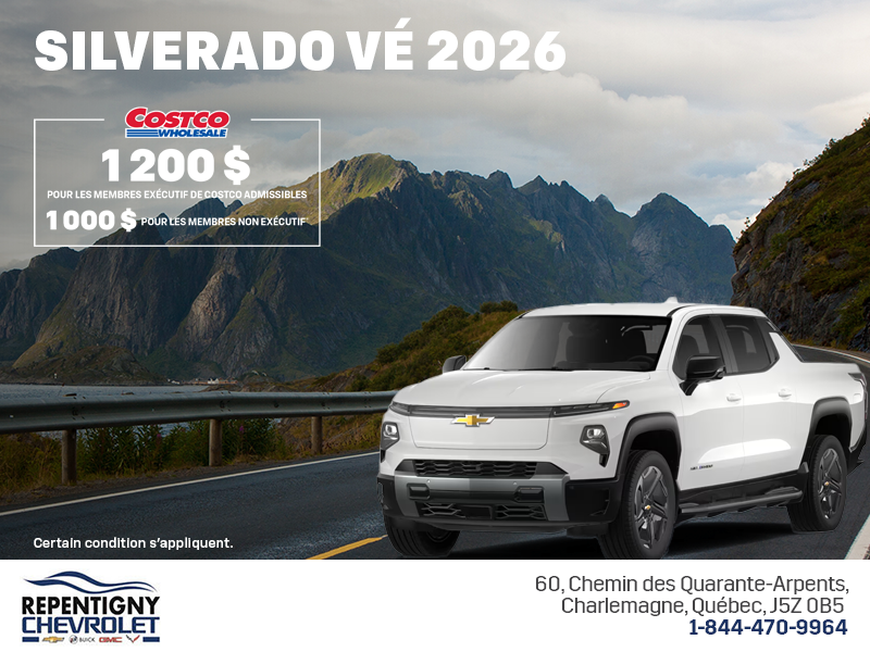 Procurez-vous le Chevrolet Silverado VÉ 2026