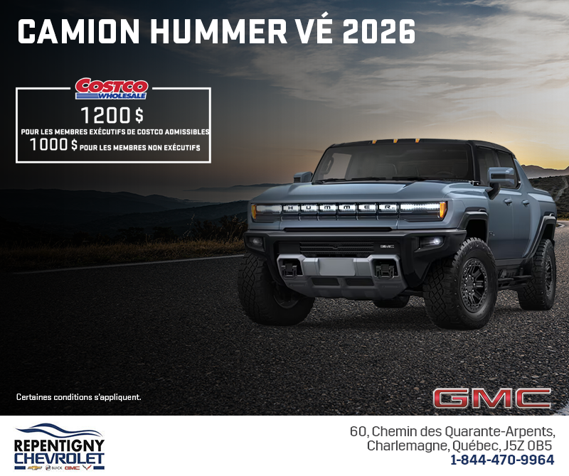 Le GMC Camion Hummer VÉ 2026