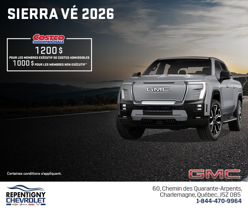 Le GMC Sierra VÉ 2026