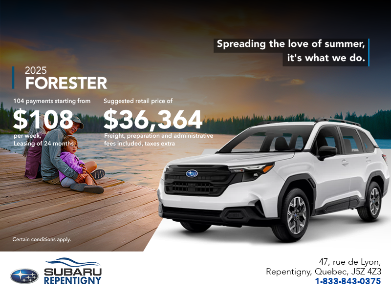 Get the 2025 Forester!