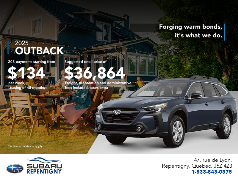 Get the 2025 Outback today!