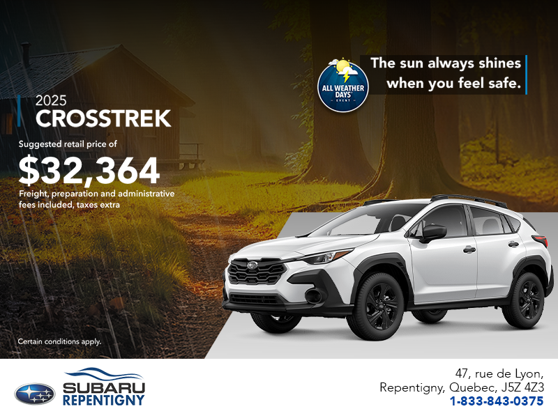Get the 2025 Crosstrek today!