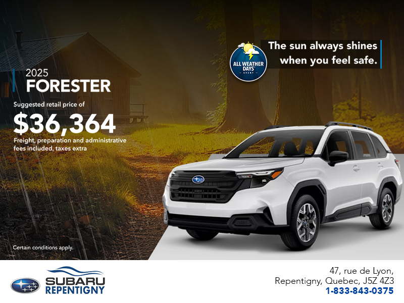 Get the 2025 Forester!