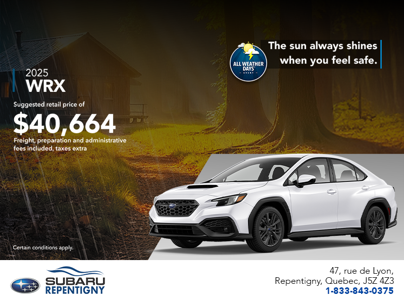 Get the 2025 WRX today!