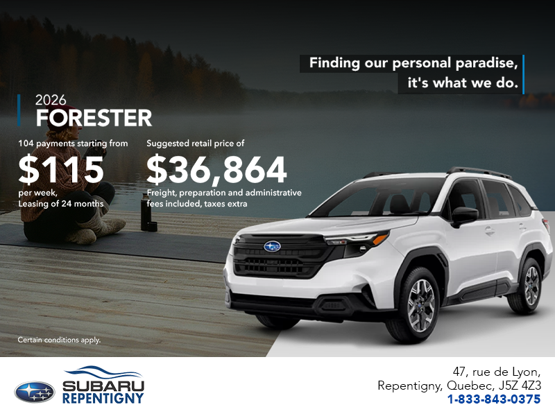 Get the 2026 Forester!