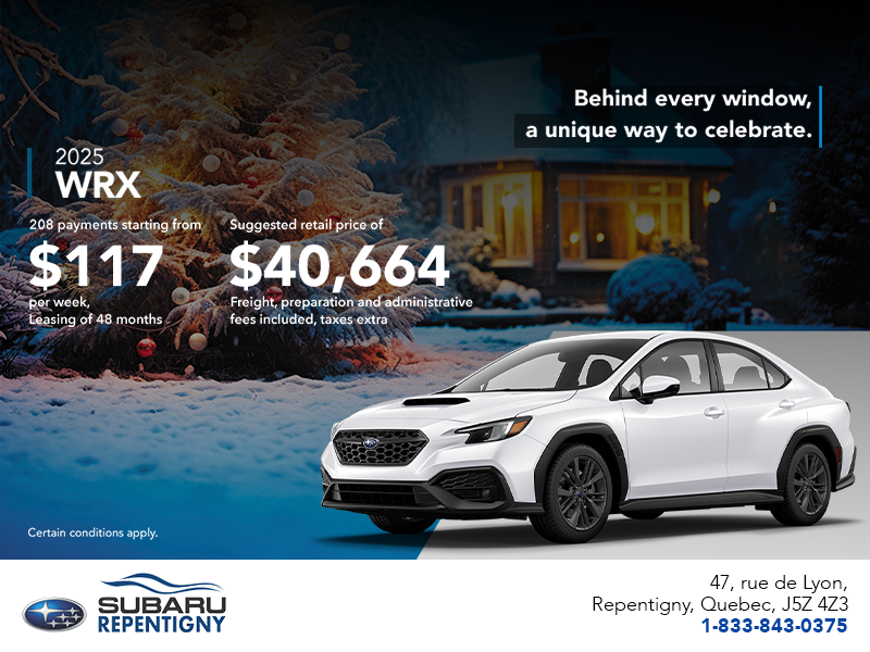 Get the 2025 WRX today!