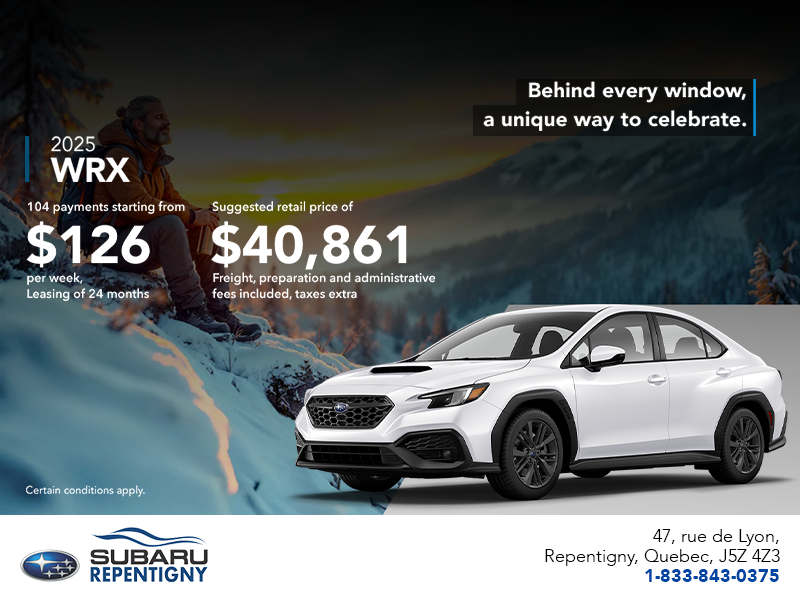 Get the 2025 WRX today!