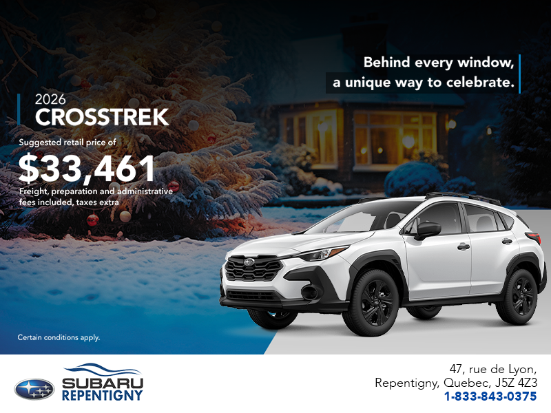 Get the 2026 Crosstrek today!