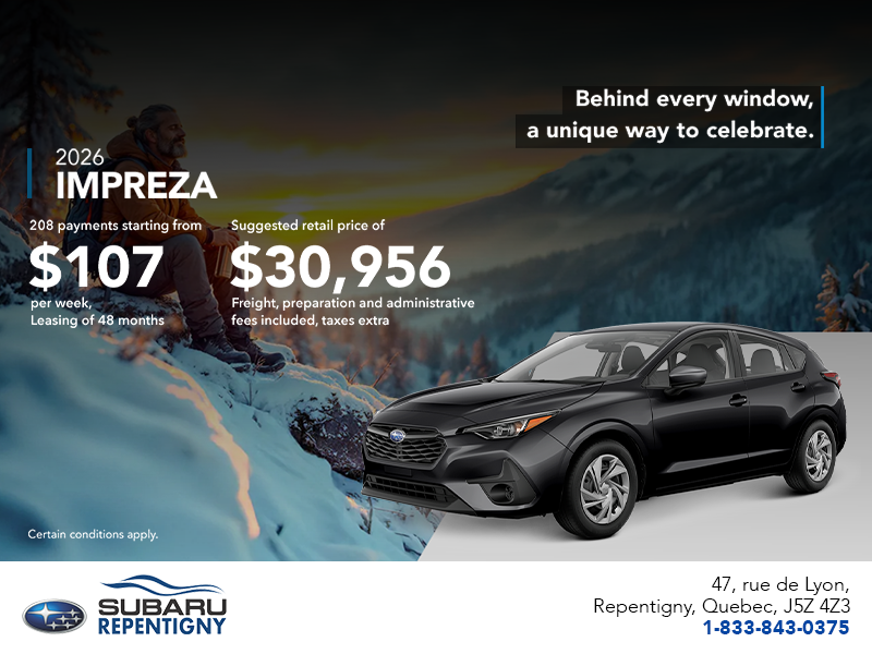 Get the 2026 Impreza!