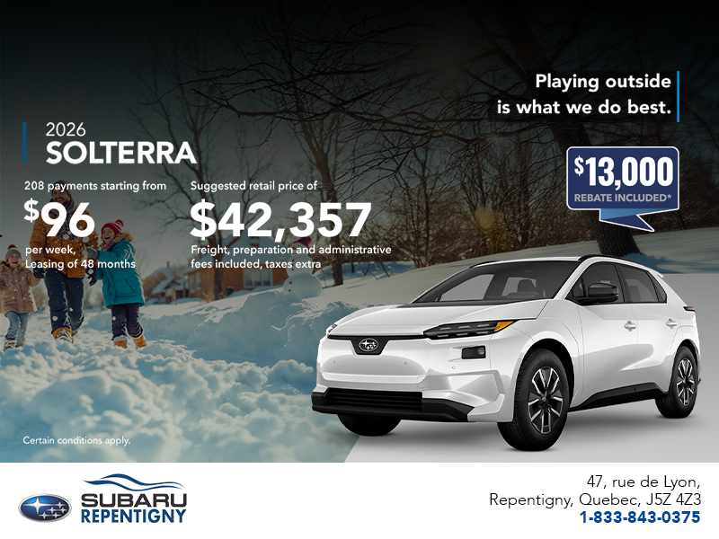 Get the 2026 Solterra today!