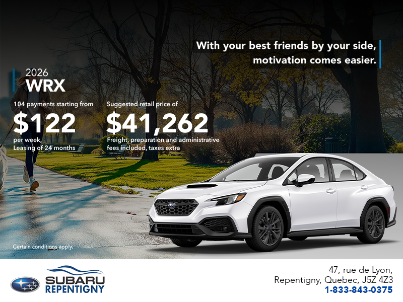 Get the 2026 WRX today!