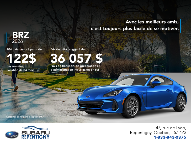 Procurez-vous la BRZ 2026!