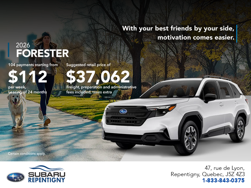 Get the 2026 Forester!