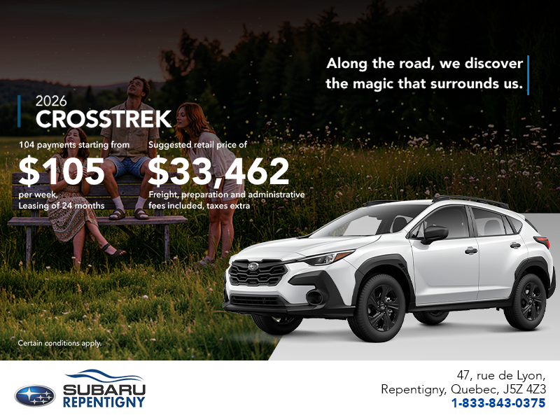 Get the 2026 Crosstrek today!