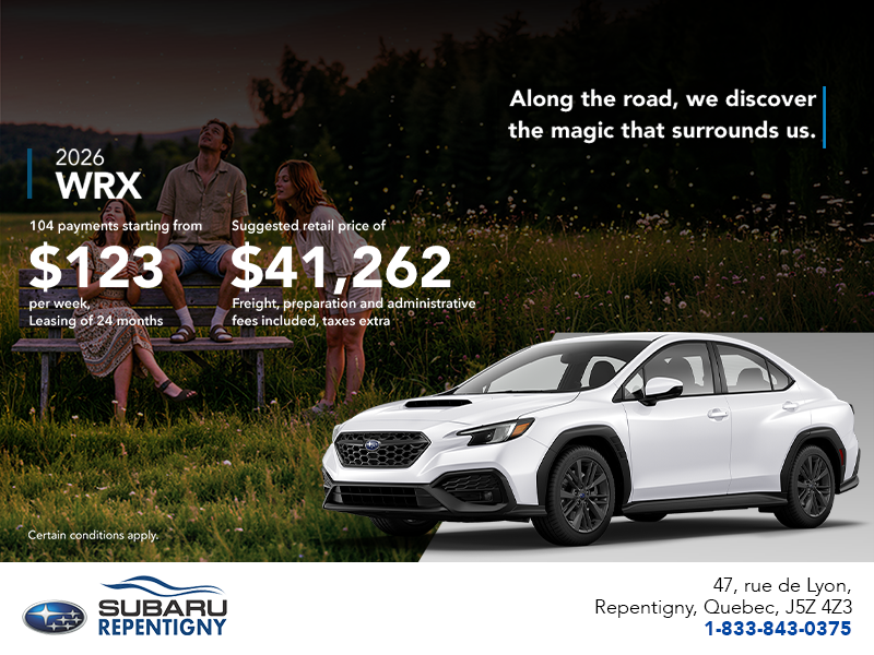 Get the 2026 WRX today!