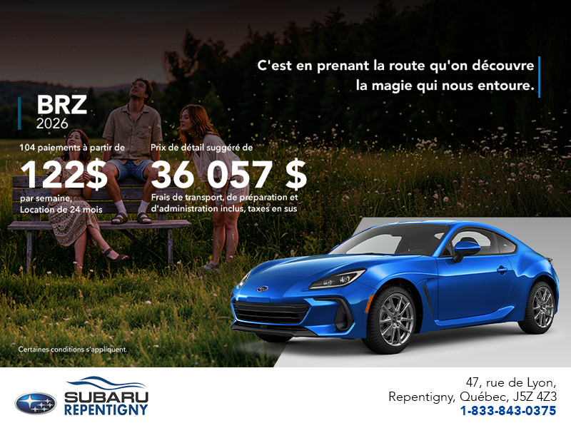 Procurez-vous la BRZ 2026!
