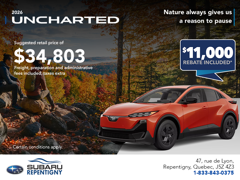 2026 Subaru Uncharted