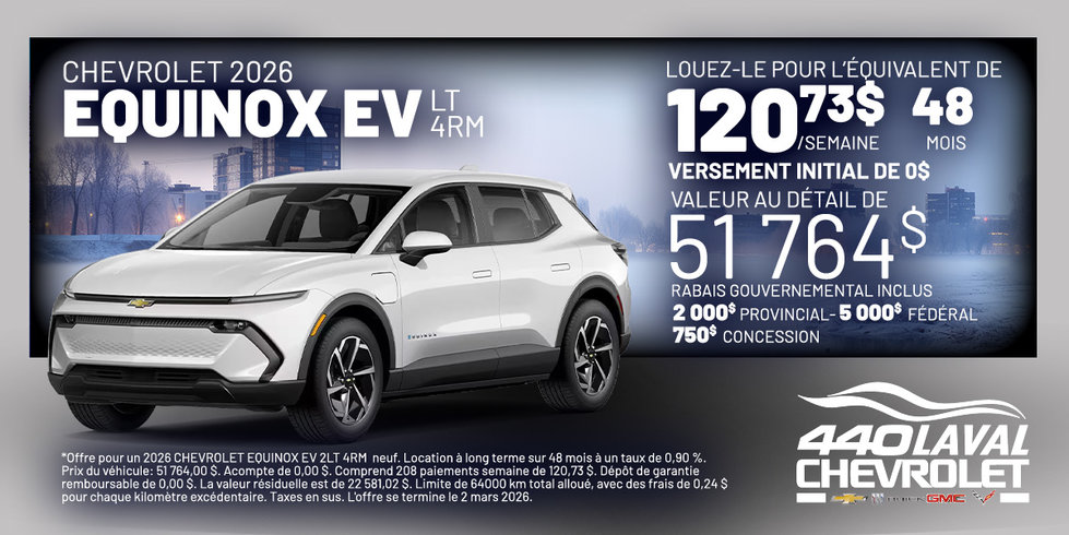 Chevrolet Equinox EV LT 4RM 2026