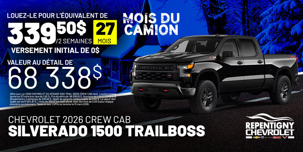 Chevrolet 1500 Silverado Trailboss 2026