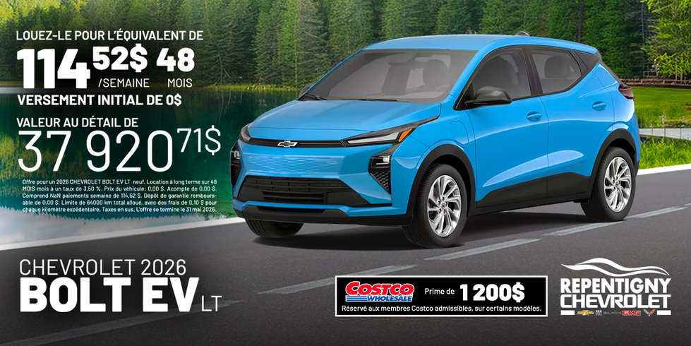 Chevrolet Bolt EV LT 2026