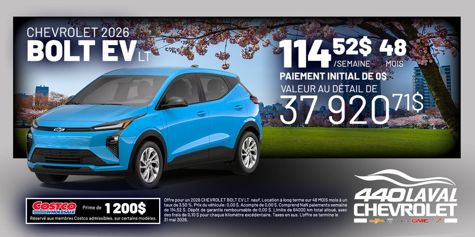 Chevrolet Bolt EV LT 2026